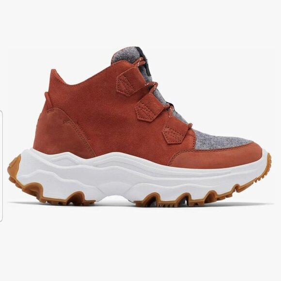 NWT Sorel Kinetic Breakthru Caribou Waterproof Sneaker Hiking Boots Sz. 10 - Picture 4 of 10